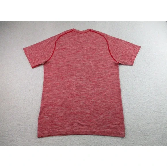 Lululemon Shirt Mens‎ Small Red Heather Short Sleeve Outdoor Workout Get Sweaty